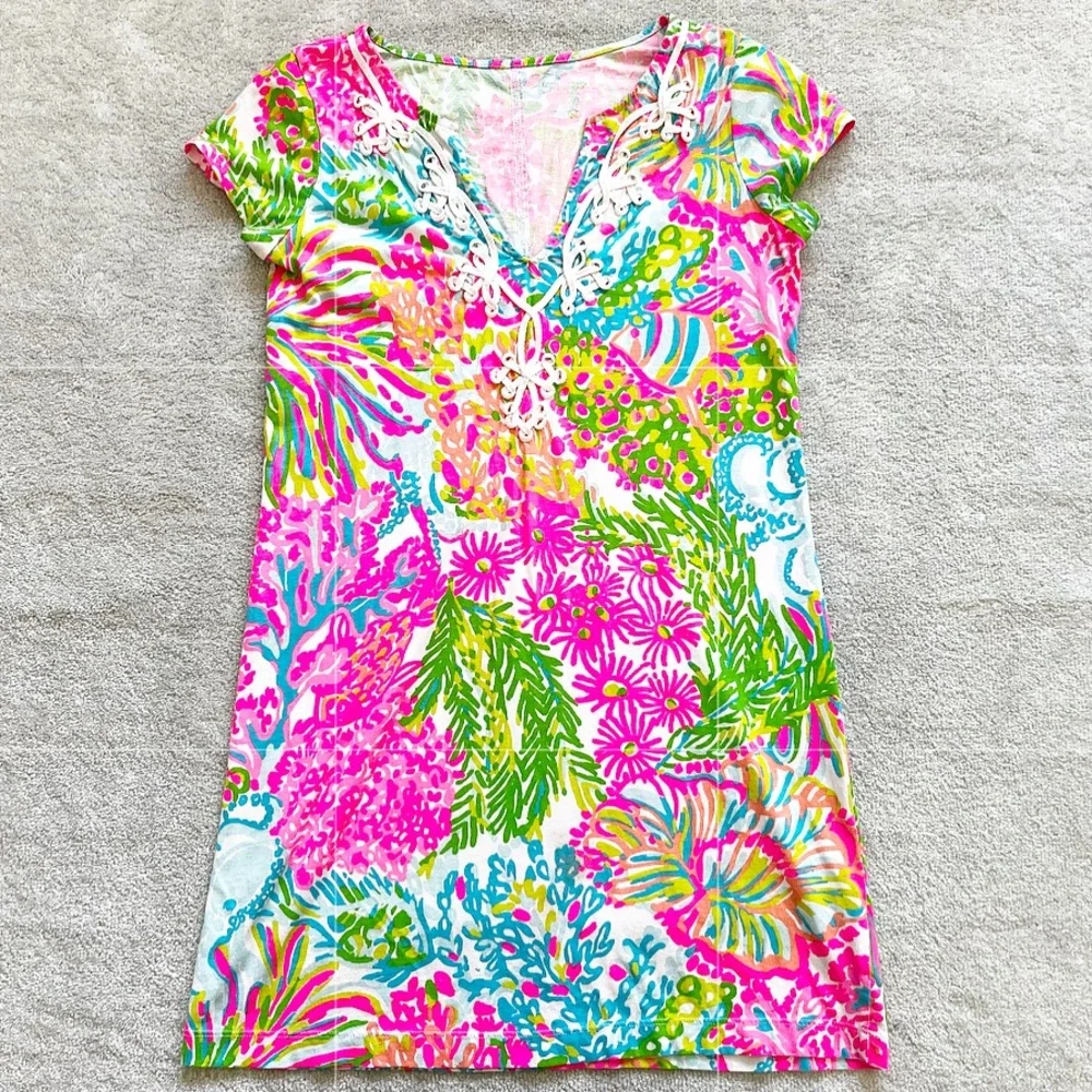 LILLY PULITZER BREWSTER DRESS SIZE MEDIUM PREPPY STYLISH VACATION RESORT BEACHY
